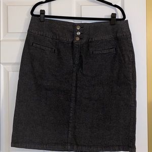 Black/Grey Chadwicks High Wasted Blue Jean Skirt